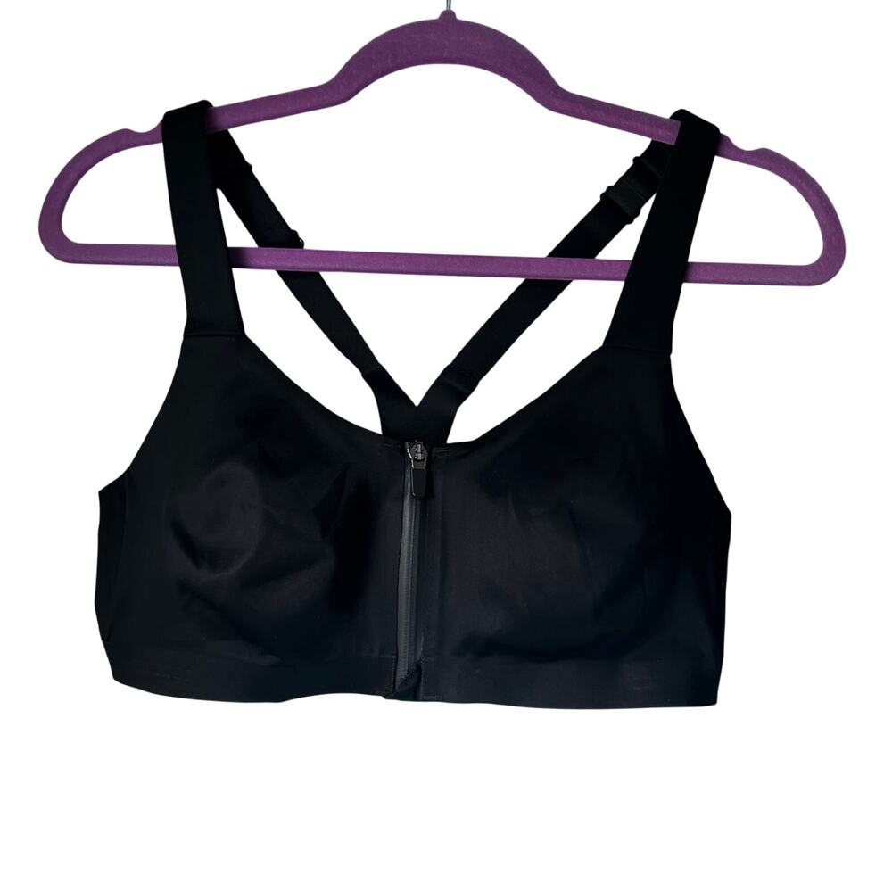 Victorias Secret Sports Bra 36D Incredible Knockout Ultra Max Front Close Black